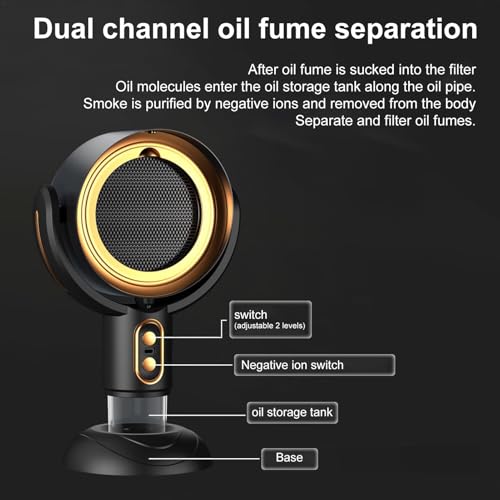 Ventilador extractor de cocina portátil contra humos y olores 6