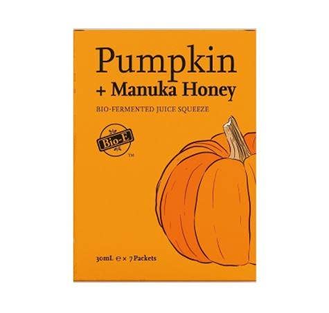 BIo-e Pumpkin Manuka Honey Juice Squeeze, 1 Fl Oz (Pack of 7)