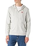 100% COTTON Wrangler Herren Zip Thru Sweatshirt, Oat MELE, L