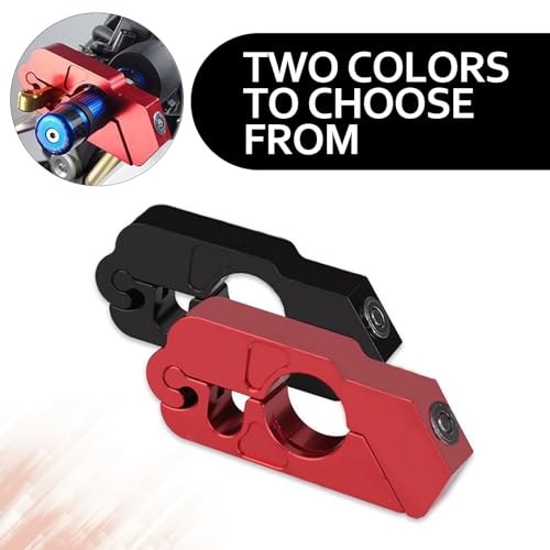 pinflaw 1 PC Motorcycle Grip Brake Lock, 5-5/16\" x 2-3/16\" x 15/16\" Alloy Anti-Theft Throttle Lock, Replacement Modification Accessories, Suitable for Motorcycles, Scooters, Bicycles, ATVs (Red)