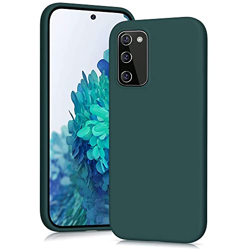 YATWIN Cover per Samsung Galaxy S20 FE, Custodia in Silicone Morbido con Tagli di Precisione per Fotocamera, Protezione 360° con Bordi Rialzati, ‌Verde‌