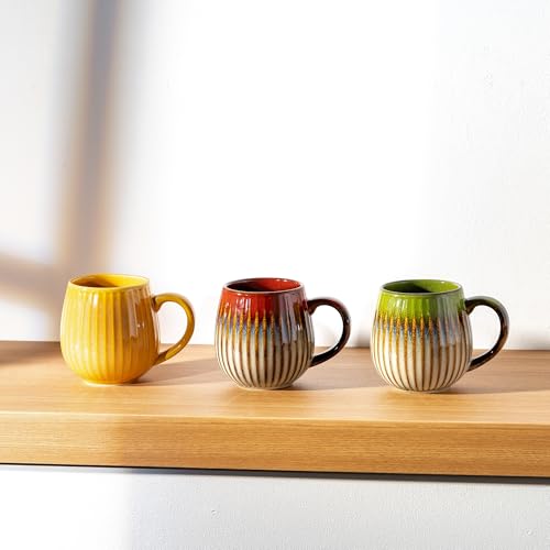 Taza de cerámica para café 16 oz roja miniatura 7
