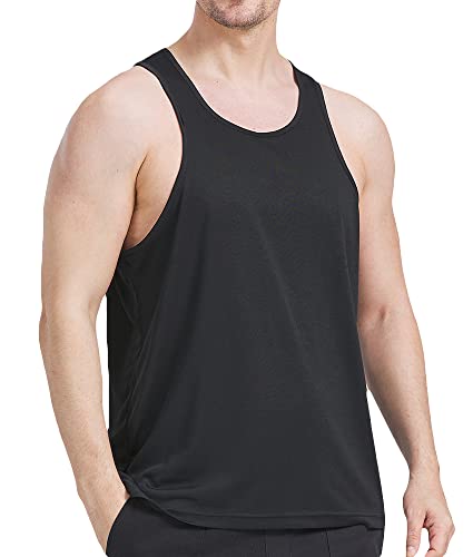 3 Pack Men's Workout Tank Top Dry Workout Sleeveless T-Shirt,2