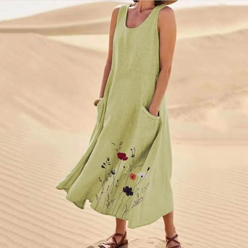 Robe d'été longue et ample pour rester fraîche en vacances