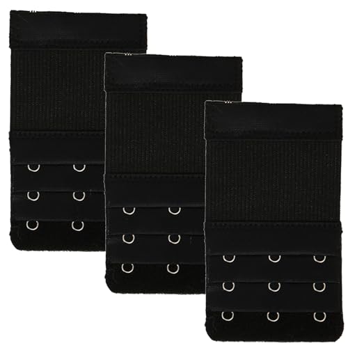 Image of Bra Strap Extenders, Women Elastic Extensions Bra Extender Set, 6 Piece,Skin,White,Black