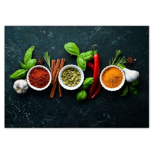 Poster mural Épices de cuisine saine 118,90x84,10 cm Décoration murale de haute précision H9926M