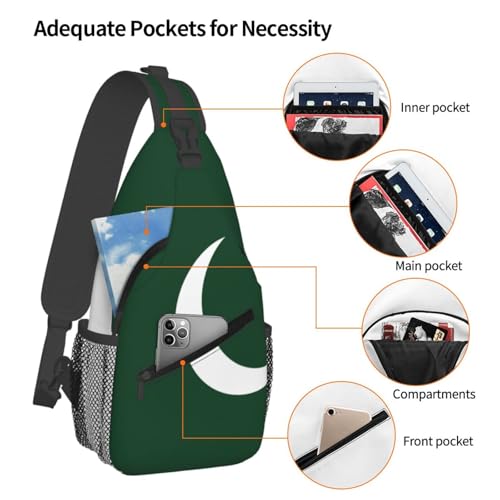 Mochila Unisex con Estampado Bandera de Pakistán miniatura 4