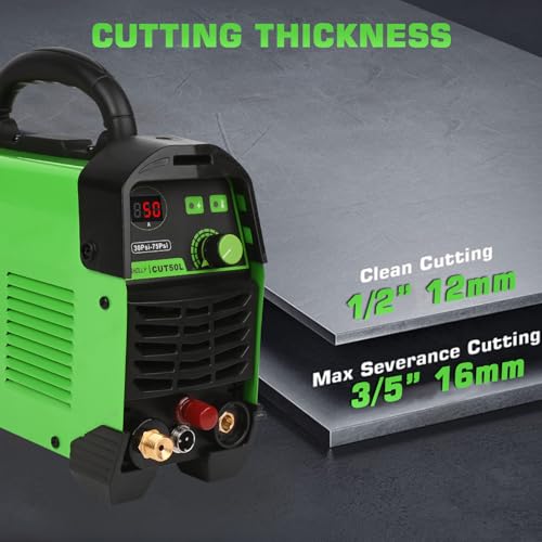 Krachtige plasmasnijder 240 V 50 A, HF non-touch Pilot Arc, 16 mm Max snijdikte, 12 mm zuivere snede, upgrade CUT50L - Afbeelding 6