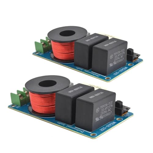 Doversky 2PCS 1 Way 120W HiFi DIY Midrange Speaker 800Hz-2000Hz Frequency Divider Home Car Stereo DIY Audio Crossover Filters