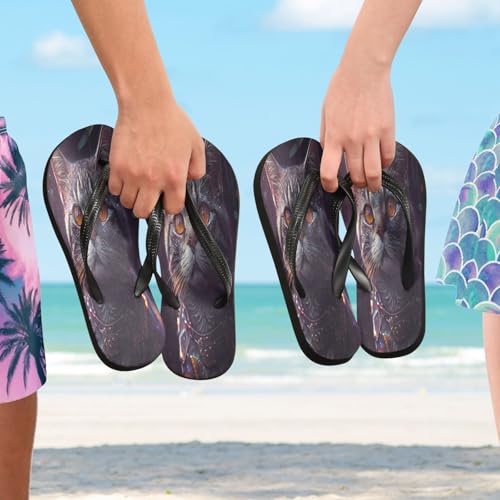 STAYTOP Funny Cat Flip Flops Sandals of Men's & Women's,Sandals Beach Slippers Shower Slides4