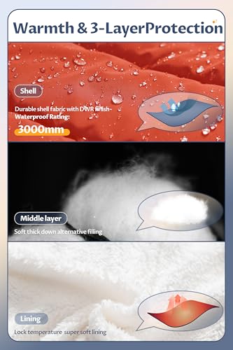 Pursky Boy's Warm Winter Coat Water Resistant Sherpa Outerwear Puffer Jackets With Removable Furry Hood4