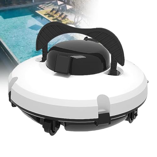 Robot pulitore piscina con girante idraulica per detriti, regolazione automatica della profondità, processore di navigazione di precisione, filtro a sgancio rapido