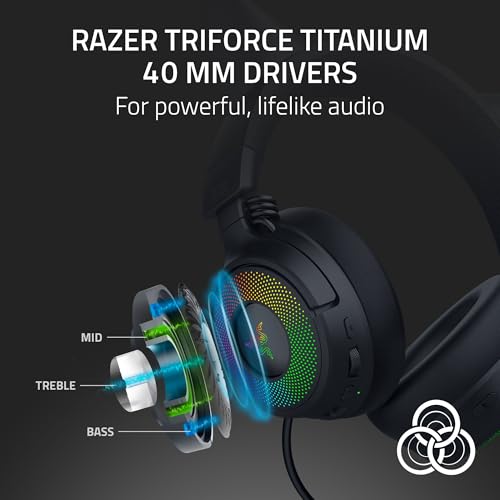 Razer Kraken Kitty V3 Pro Wireless RGB Gaming Headset, Black - image 5