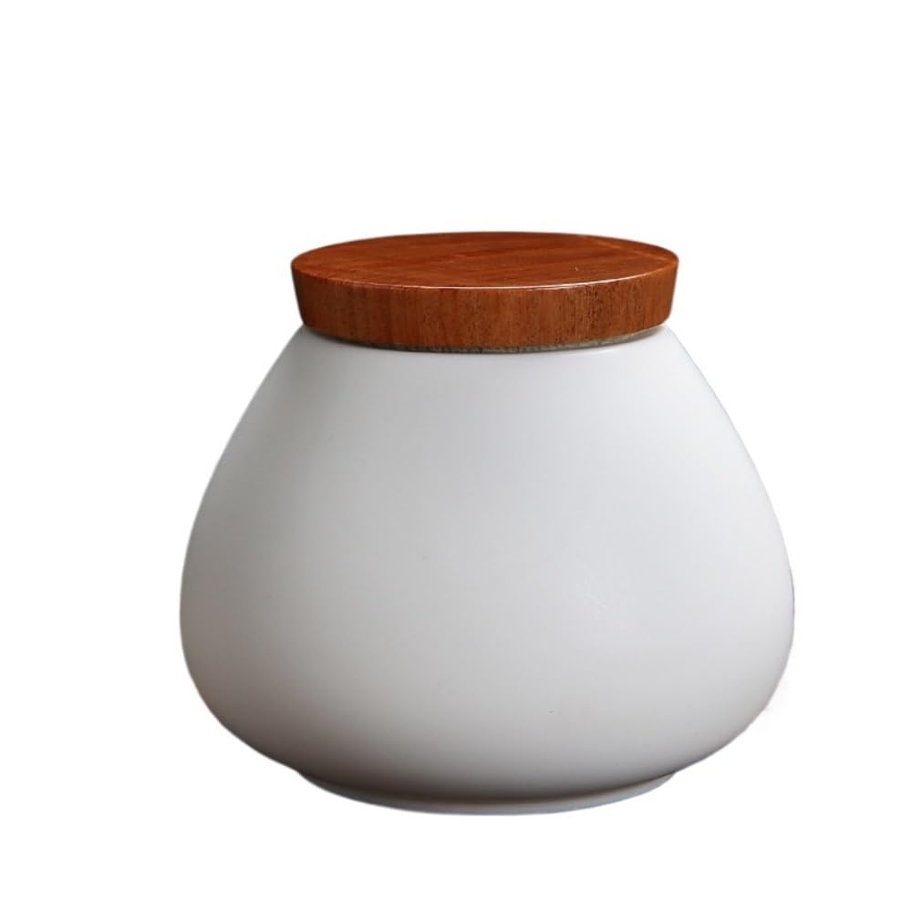 Pojemnik na herbatę w słoiku, vintage, mały, przenośny, ceramiczny, z uszczelnieniem, chiński, pojedynczy pojemnik na herbatę (B)