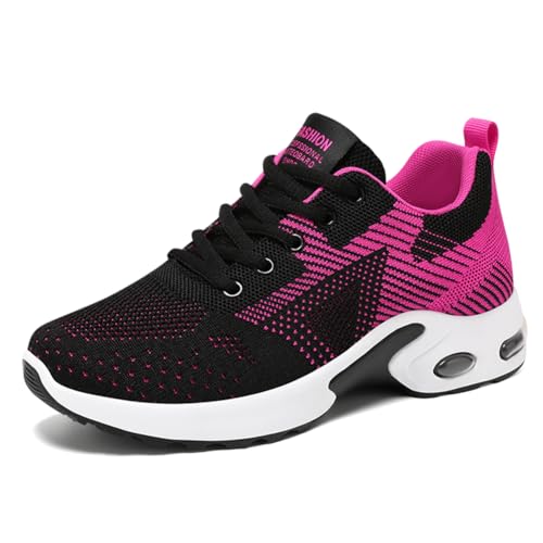 Image of Padgene Womens Sneakers Air Cushion Running Shoes Lightweight Tennis Walking Shoes Mesh Breathable Gym Work Fashion Sneakers Athletic Comfortable Casual