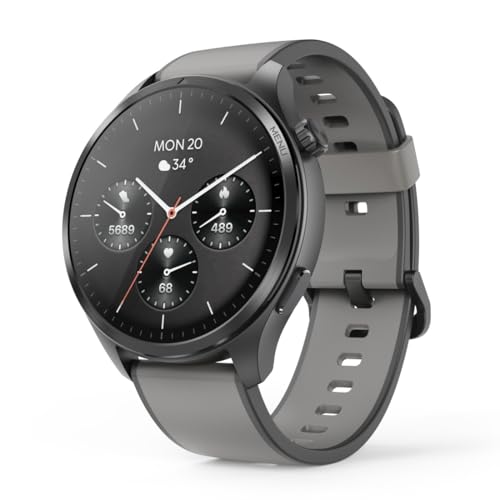 Hama Smartwatch (Musikspeicher, AMOLED Farbdisplay 1,43“ Panda Glass, GPS, Telefonfunktion, wasserdicht, WhatsApp, Sprachassistent, Schlaftracker,...