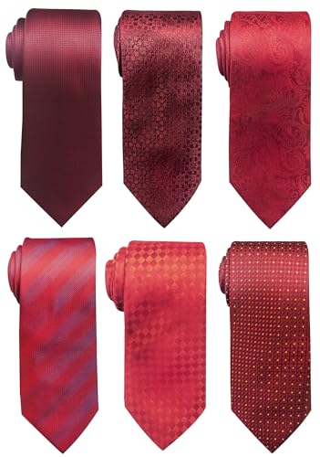 Image of Passabin Tie For Men Necktie Woven Jacquard Neck Ties Set 6 PCS