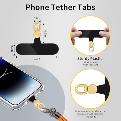 Onglet d'attache de téléphone, 10 pièces patch universel de cordon de téléphone sans transparent - Photo 80 sur 104