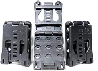 Aid & Aim Tactical Combat Belt Clip 3-Pack & Screws a Universal Tactical Belt Clip for Knife Sheath, Gun Holster, Mag Holder Pouch Attachment – fits Molle, Utility, EDC, Duty Belt up to 2.25″Wide