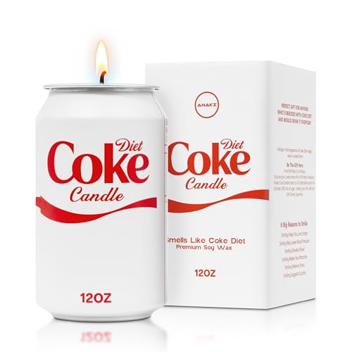 Diet Candle - Smells Like The Real Soda - Cute Candles for Cool Gifts - Funny Candles for Any Occasion - Cute Things for Aesthetic Room Decor - Cool Candle for Cool Things - Christmas Candles