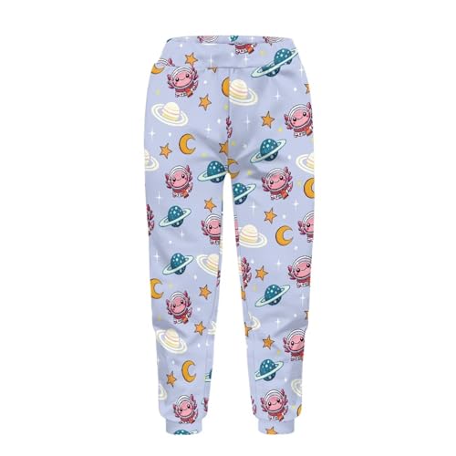 Cozeyat Kids Athletic Sweatpants for Age 4-15 Years,Softy Ankle Length Pant with Pockets,High Elastic Jogger4