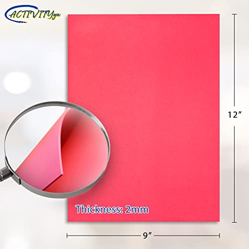 Eva Foam Sheets, 9 X 12 Inch, 10 Colors, 2Mm Thick Handicraft Foam Paper For Arts And Crafts, By Activityya - 10 Sheets #TOP1