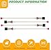 Upgraded Suspension Rods Replacement for Samsung Washers WA56H9000AP/A2 WA56H9000AW/A2 WA54R7200AV/US WA5471ABP/XAA WA5471ABW/XAA WA5451ANW/XAA WA50R5200AW/US WA50R5400AV/US WA50R5400AW/US 4PCS