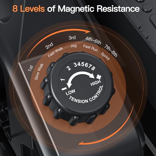 Under Desk Elliptical Machine Mini Ellipse Leg Exerciser for Home Use Magnetic Portable & Quiet Foot Pedal Exerciser Seated Training Exerciser - Image 6