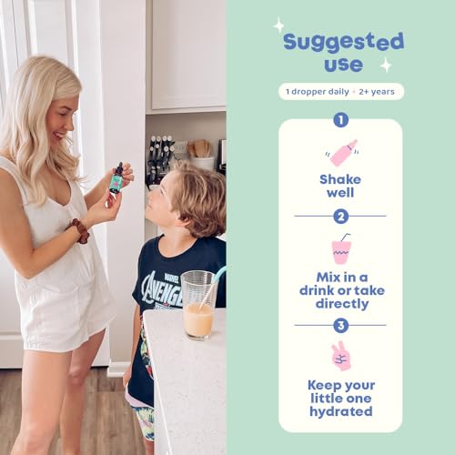 JoySpring Zeolite for Kids - Zeolite Drops Kids Will Love - Berry Flavored Zeolite Kids Will Love - Fortified with Vitamin D3 - Zeolite for Urban Life, Gut Support & Speech - 30 Day Supply