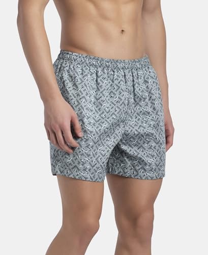 Image of Jockey 8222 Men Super Combed Mercerized Cotton Woven Checkered Inner Boxers with Ultrasoft and Durable Inner Waistband (Pack of 2, Colors & Prints May Vary)
