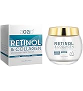 Retinol Face Cream with Collagen &amp; Hyaluronic Acid - Anti-Aging Moisturizer for Face &amp; Neck, Hydr...