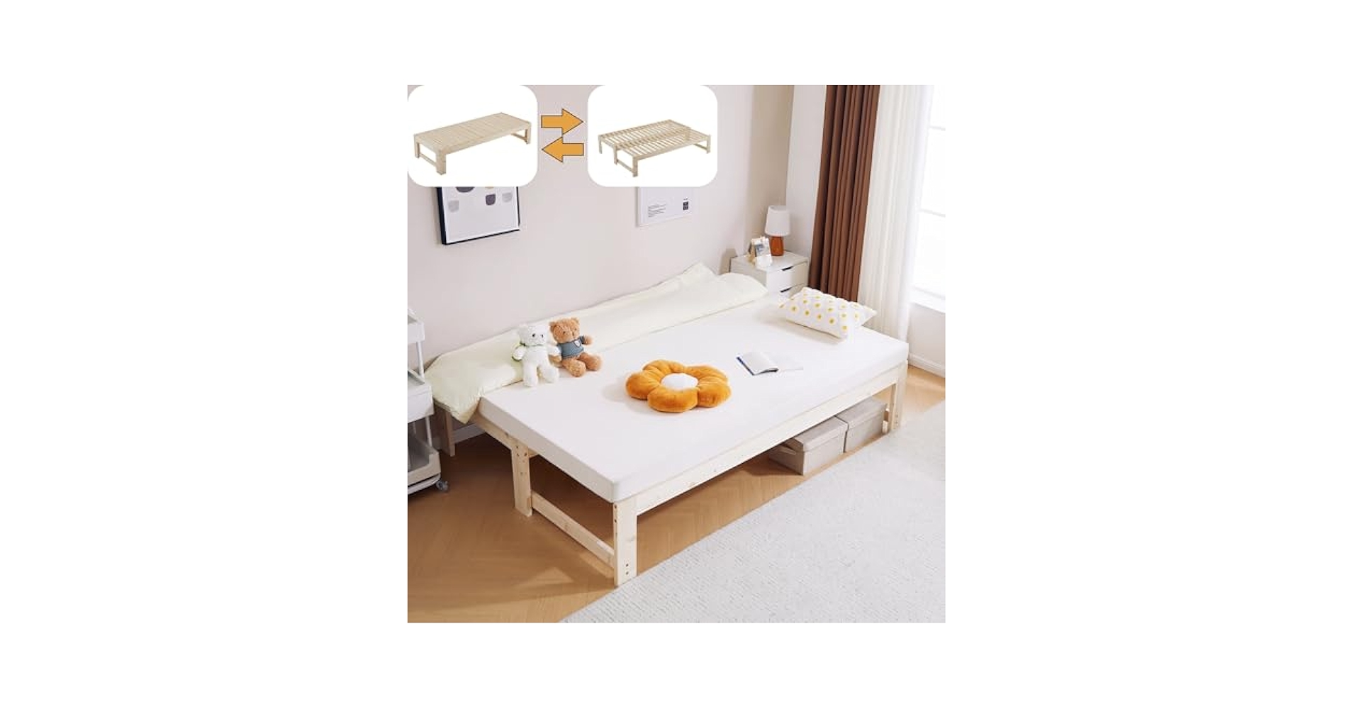 Amazon｜GiliMax デイベッド フレームのみ パイプベッド 伸長式
