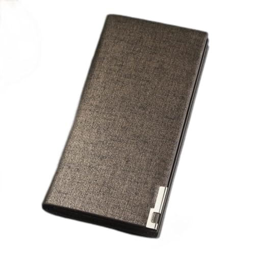 Men's Wallets Men Long Purse Gold Clutch Bag Male Clutch PU Leather Wallet Men Business Wallet Coin (A,One size)