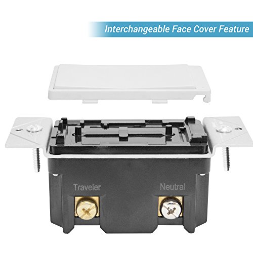 Enerwave Zb500D Zigbee Dimmer, Smart Dimmer Switch, In-Wall Zigbee Dimmer Switch, Dimmer Switch For Led And Cfl, Interchangeable Face Covers #TOP2