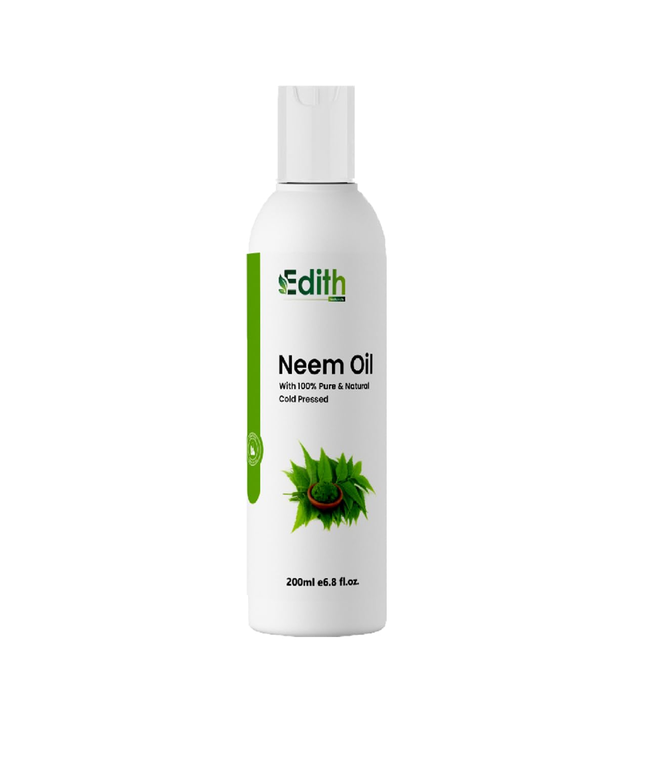 Edith Natural's "Organic Pure Neem Oil - Natural Solution for Skin, Hair, and Home Care"-200 ml
