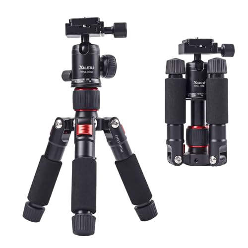Amazon | XILETU ポータブルミニ三脚、高さ51 cm、アルミニウム