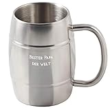 elasto Holz-Bierkrug mit Gravur (0,3 l)