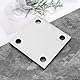 SG Store 2 Stück 304 Edelstahl-Ankerplatte, 100 x 100 x 8 mm, 240 geschliffene Edelstahlplatten, Edelstahlbleche