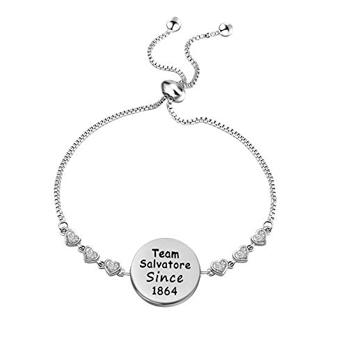 Image of CENWA Team Damon /Stefan /Salvatore Since 1864 Adjustable Bracelet Vampire Fandom Gift Idea