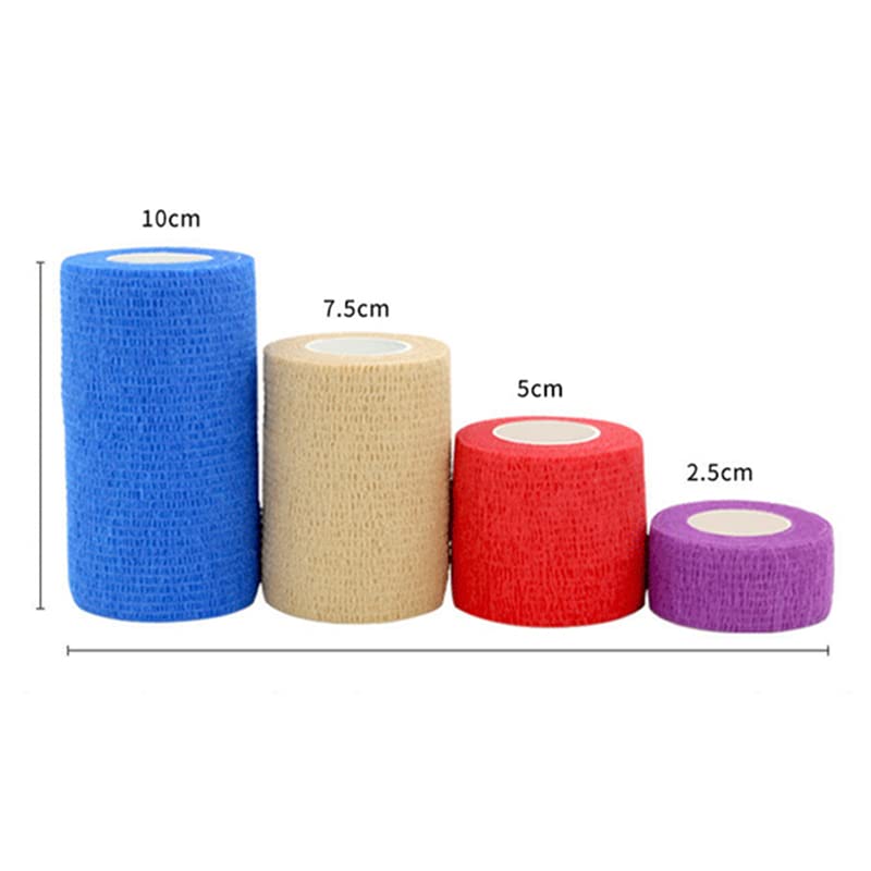 Vendaje elástico autoadhesivo deportivo de 4,8 m, colorido, for rodilleras, dedos, tobillos, palmas y hombros.,Venda autoadhesiva(Color,7.5cm X 4.8m)