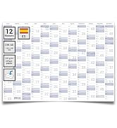 Calendario De Pared 2025, Calendario De Pared Digital Con Pantalla Táctil - Excelente Calendario Anual Flexible Para Una Fácil Planificación,Calendario De Pared Grueso Para Todo El Año, Planificador A