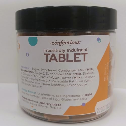 Confectious Irresistibly Indulgent Tablet Traditional Scottish Sweet 550g Jar