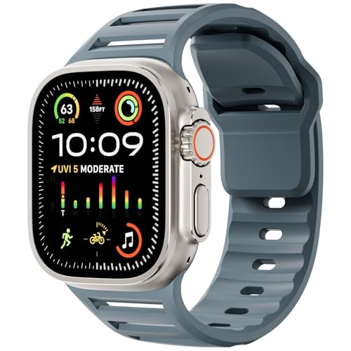Bracelet Apple Watch anti-irritation en silicone souple pour Series 10 8 7