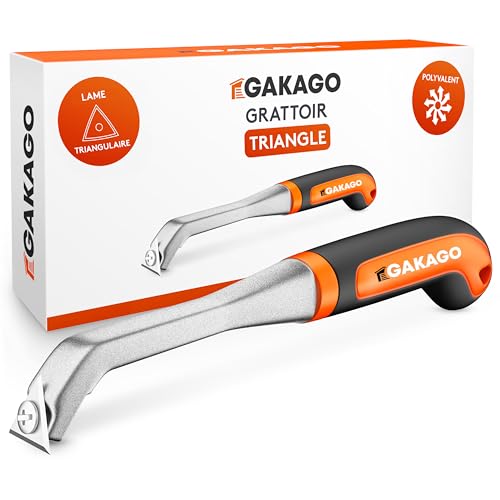Gakago Grattoir de force - Lame de traction triangulaire de haute qualité en carbure de tungstène...