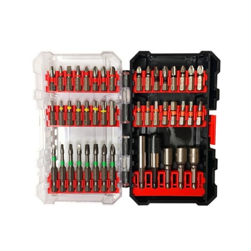 Set di 45 cacciaviti magnetici resistenti, per punte fosfatate nere