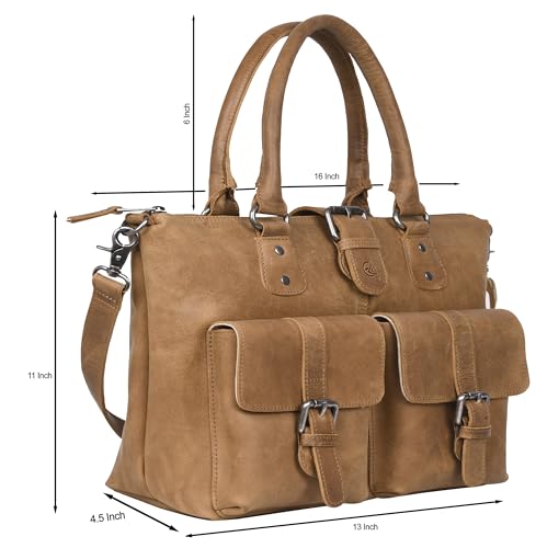 ANTONIO VALERIA Beck Hunter Leather Top Handle Bag for Women2