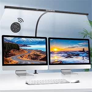 Lucande LED Schreibtischlampe Nicano, Dimmbar, LED-Leuchtmittel Fest