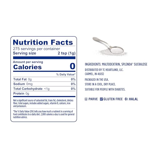 Image of SPLENDA Zero Calorie Sweetener, Granulated Sugar Substitute, 9.7 Oz