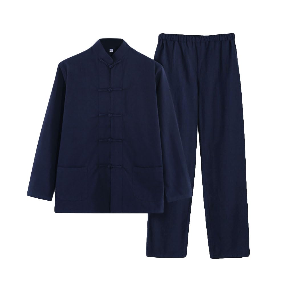 G-LIKE Costume traditionnel chinois d'arts martiaux pour homme Kung Fu Tai Chi Classique Tangzhuang Chemise Pantalon Tenue d'entraînement