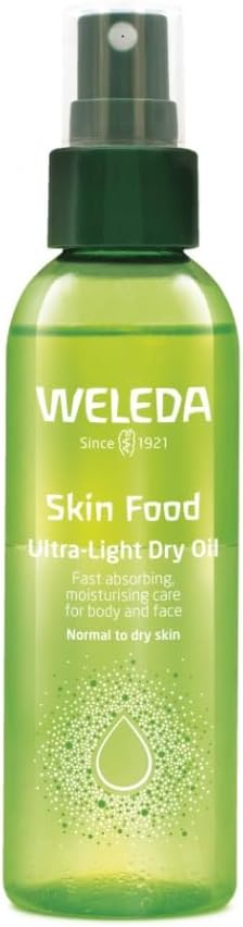 Weleda Skin Food Body Oil, Ultra-Light Dry Oil, Vitamin E, Moisturising Oil For Women & Women, Certified Natural, Dermatologically Tested, 100 ml